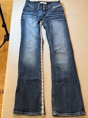 BKE Stella Slim Fit Low Rise Boot Cut Dark Blue Denim Jeans Like New